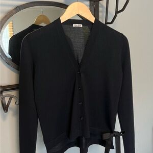 Navy blue MiuMiu cardigan,size 38